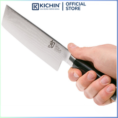 Dao bếp Nhật cao cấp Shun Classic Nakiri - Dao thái rau củ thép Damascuss 69 lớp DM0728 (160mm)