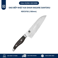 Dao bếp Nhật cao cấp KAI Shun Nagare Santoku - Dao thái 3 trong 1 NDC0702 (180mm)