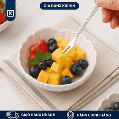 Bộ Thìa Dĩa Inox 304 KICHIN - Combo Thìa Ăn, Dĩa Ăn, Thìa Trà, Dĩa Hoa Quả Cao Cấp Cán Vân Ánh Bạc Sang Trọng, Chống Gỉ KSET-BAC-02