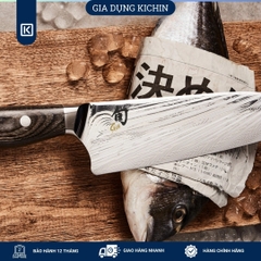 Dao bếp Nhật cao cấp KAI Shun Nagare Santoku - Dao thái 3 trong 1 NDC0702 (180mm)