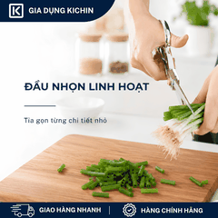 Kéo cắt đa năng thép không gỉ 420j2 cao cấp thương hiệu Kichin KCK-101