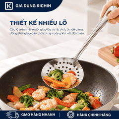 Muôi vớt thức ăn inox cao cấp Kai Nhật Bản siêu bền