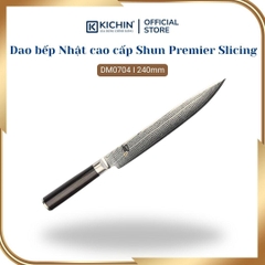 Dao bếp Nhật cao cấp Shun Premier Slicing - Dao thái lát thép Damascuss 69 lớp TDM0704 (240mm)
