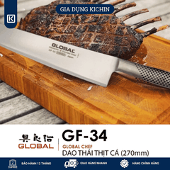 Dao bếp Nhật cao cấp Global GF34 Chef - Dao thái thịt cá (270mm)