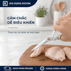 Kéo cắt đa năng thép không gỉ 420j2 cao cấp thương hiệu Kichin KCK-101