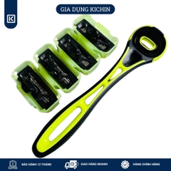 Dao cạo râu cao cấp Nhật Xfit 5 blade màu xanh 4 đầu thay (hộp dài)