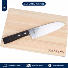 Dao thái đa năng Nhật cao cấp KAI Seki ManJu cán gỗ Santoku - 041BE0551 (180mm)