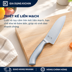 Dao thái đa năng Nhật cao cấp KAI Seki ManJu cán kim loại Small Santoku - 041BE0402 (145mm)