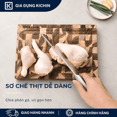 Dao chặt thịt, chặt xương Nhật cao cấp KAI Seki ManJu cán kim loại - 041BE0406 (175mm)