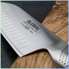 Dao bếp Nhật cao cấp Global G48 = G80 Santoku - Dao thái đa năng(180mm)