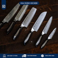 Dao bếp Nhật cao cấp Tojiro Flash Paring thép Damascus 63 lớp VG10 - Dao gọt hoa quả 100mm FF-PA100