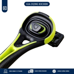 Dao cạo râu cao cấp Nhật Xfit 5 blade màu xanh 4 đầu thay (hộp dài)