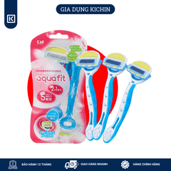 Dao cạo lông cao cấp Nhật cho nữ Aquafit 5 Blade AF-3BB (3 chiếc)