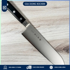 Dao bếp Nhật cao cấp Tojiro Santoku thép VG10 - Dao thái đa năng 210mm F500