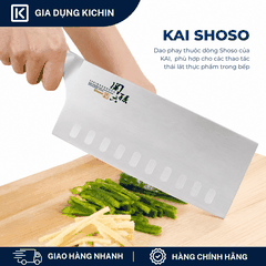Dao bếp Nhật cao cấp KAI Shoso Chinese - Dao phay chống dính AB5165 (165mm)