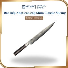 Dao bếp Nhật cao cấp Shun Classic Slicing - Dao thái lát thép Damascuss 69 lớp DM0704 (230mm)