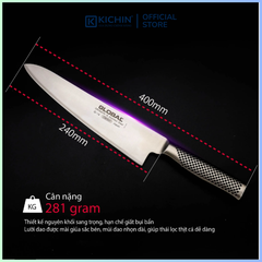 Dao bếp Nhật cao cấp Global G16 Chef - Dao thái thịt cá (240mm)