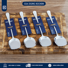 Xẻng lật thức ăn không lỗ cao cấp inox 304 thương hiệu Kichin KX-02