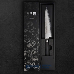 Dao Nhật Thủ Công Cao Cấp Shizu Miyako Shikisai Petty 33 Lớp Damascus (130mm)