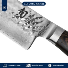 Dao bếp Nhật cao cấp Shun Premier Chef - Dao thái thịt cá thép Damascuss 69 lớp TDM0706 (200mm)
