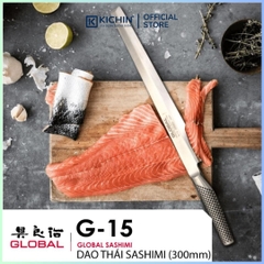 Dao bếp Nhật cao cấp Global G15R Tako Sashimi - Dao Sashimi tay phải (300mm)