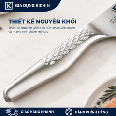 Dao bếp Nhật cao cấp KAI Shoso Santoku Hollow - Dao thái 3 trong 1 chống dính AB5157 (165mm)