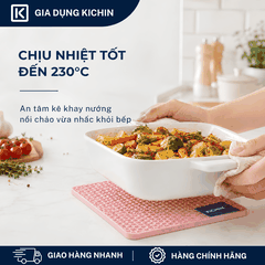 Miếng Lót Silicone chịu nhiệt cao cấp Thương Hiệu KICHIN - Bảo vệ, chống trầy bề mặt bếp, bàn, lót nồi