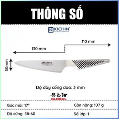 Dao bếp Nhật cao cấp Global GS3 Cook Knife - Dao gọt hoa quả (130mm)