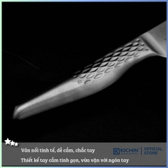 Dao bếp Nhật cao cấp KAI Shoso Santoku Hollow - Dao thái 3 trong 1 chống dính AB5157 (165mm)