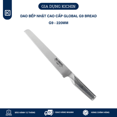 Dao bếp Nhật cao cấp Global G9 Bread - Dao cắt bánh mỳ (220mm)