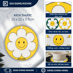 Miếng lót bếp từ Silicon vải sợi thủy tinh cao cấp dày 0.7mm cảm ứng từ, chịu nhiệt cao, chống trầy xước