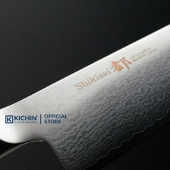 Dao Nhật Thủ Công Cao Cấp Shizu Miyako Shikisai Petty 33 Lớp Damascus (130mm)