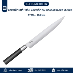 Dao thái thịt lát mỏng Nhật Bản cao cấp KAI Wasabi Black Slicer - 6723L (230mm)