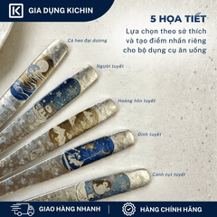 Thìa Titanium Nguyên Chất Cao Cấp KICHIN - Siêu Nhẹ, Hạn Chế Truyền Nhiệt, Bền, Chống Gỉ