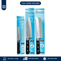 Bộ 3 chiếc dao làm bếp cao cấp KATANA Basic - Dao đa năng năng - Thái rau củ - Gọt hoa quả (3 chiếc)