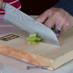 Dao Nhật Thủ Công Cao Cấp Miki Santoku Damascus Lõi Thép VG-10 (170mm)