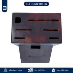 Hộp đựng dao bằng gỗ Teak thương hiệu KATANA màu nâu - DD01