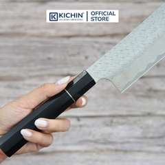 [LIMITED]Dao Đa Năng Nakiri Kiritsuke Nigara 180mm SPG STRIX Cán Gỗ Mun