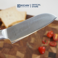 Dao thái đa năng Nhật cao cấp KAI Seki ManJu cán kim loại Santoku - 041BE0403 (165mm)