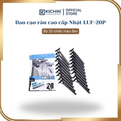 Dao cạo râu cao cấp Nhật LUF-20P bộ 20 chiếc (màu đen)