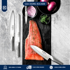 Dao bếp Nhật cao cấp Global G48 = G80 Santoku - Dao thái đa năng(180mm)