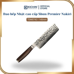 Dao bếp Nhật cao cấp Shun Premier Nakiri - Dao thái rau củ thép Damascuss 69 lớp TDM0742 (140mm)