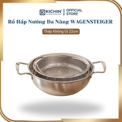 Rổ Hấp Nướng Đa Năng WAGENSTEIGER Thép Không Gỉ 22cm