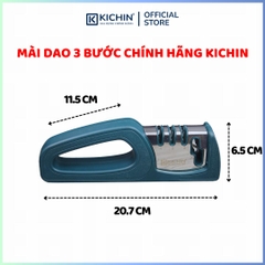 Combo dao Kataba Basic Nakiri + Petty + Dụng cụ mài dao 3 bước KICHIN