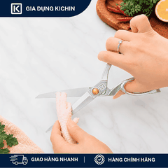 [COMBO TRỌN VẸN] Bộ 2 dao KICHIN Origin + Kéo cắt đa năng KICHIN + 2 nạo vỏ và nạo sợi KICHIN + Mài dao KICHIN MK01