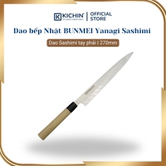 Dao bếp Nhật cao cấp BUNMEI Yanagi Sashimi - Dao Sashimi tay phải (270mm)