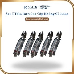 Set 5 Thìa Inox Cao Cấp Không Gỉ Thương Hiệu Luisa
