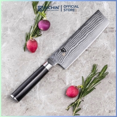 Dao bếp Nhật cao cấp Shun Classic Nakiri - Dao thái rau củ thép Damascuss 69 lớp DM0728 (160mm)