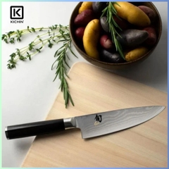 Dao bếp Nhật cao cấp KAI Shun Classic Chef - Dao thái thịt cá thép Damascus 69 lớp DM0706 (200mm)