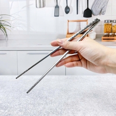 Đũa Cao Cấp Inox Hoa Anh Đào trắng Shikisai